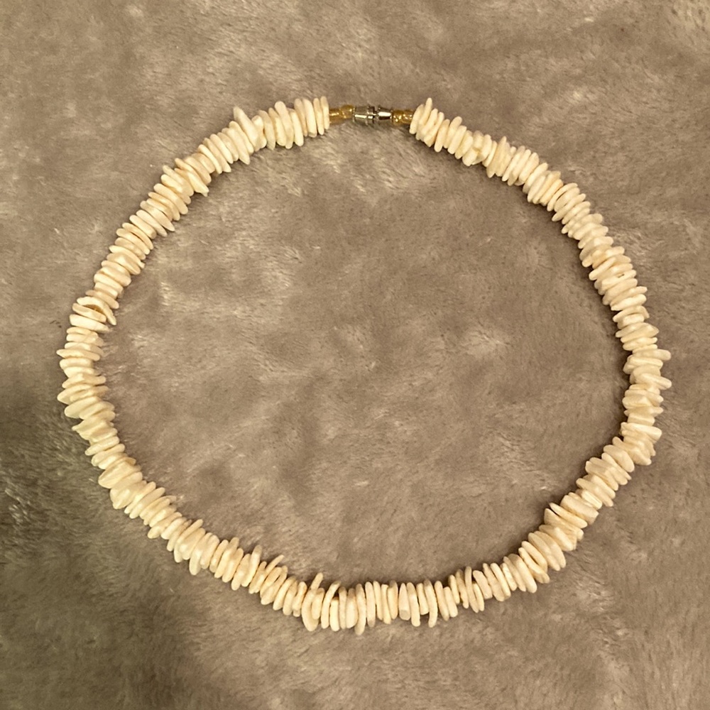 White puka shell necklace